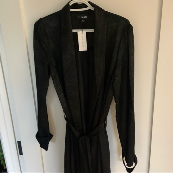 NWT Long black satin duster - Picture 5 of 9